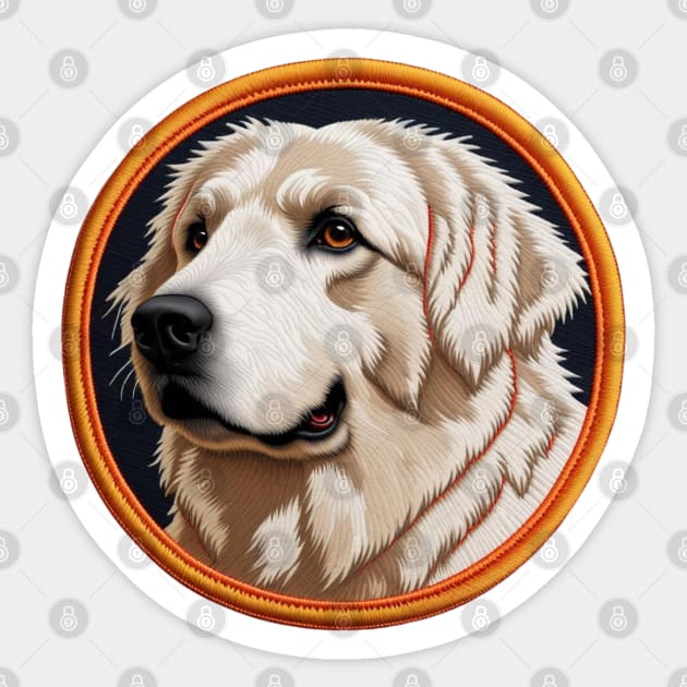 Great Pyrenees Embroidered Patch Sticker by Xie